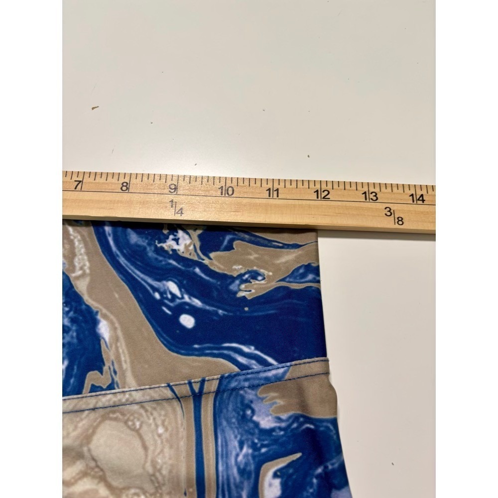 MLB‎ Milwaukee Brewers Marble Swirl Leggings Sz M Baseball Athleisure Comfy Gym - Picture 5 of 14